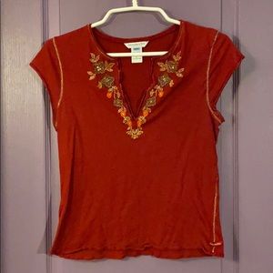 Abercrombie & Fitch Sheer 100% Cotton Top Junior L